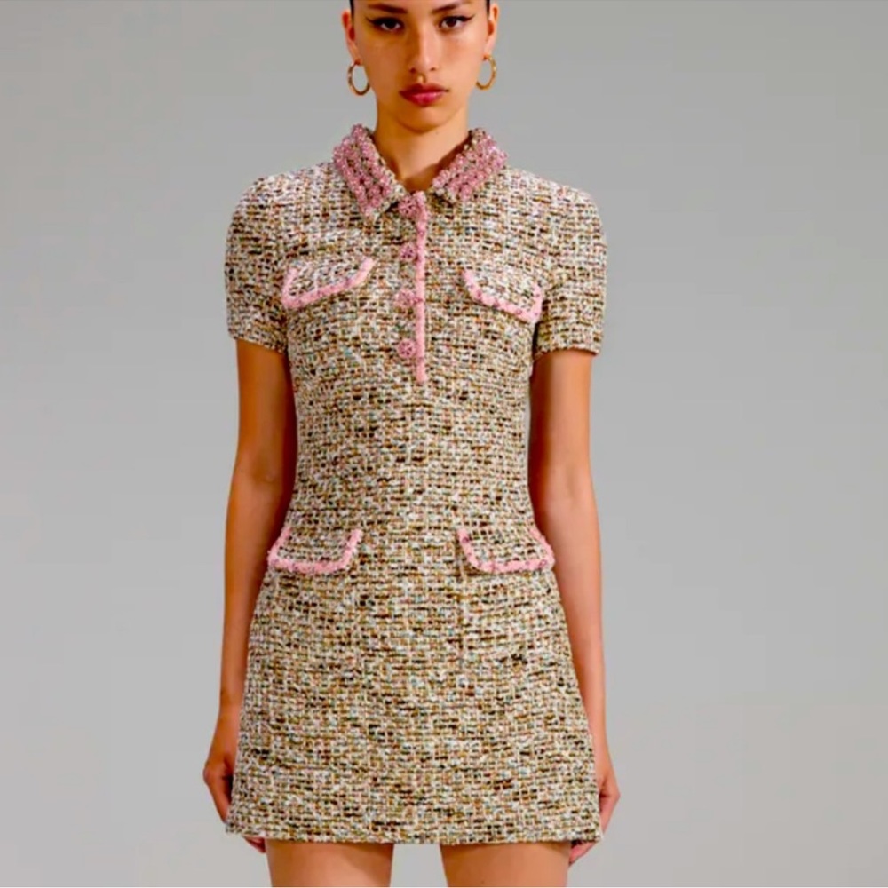 Self Portrait Tweed Mini dress